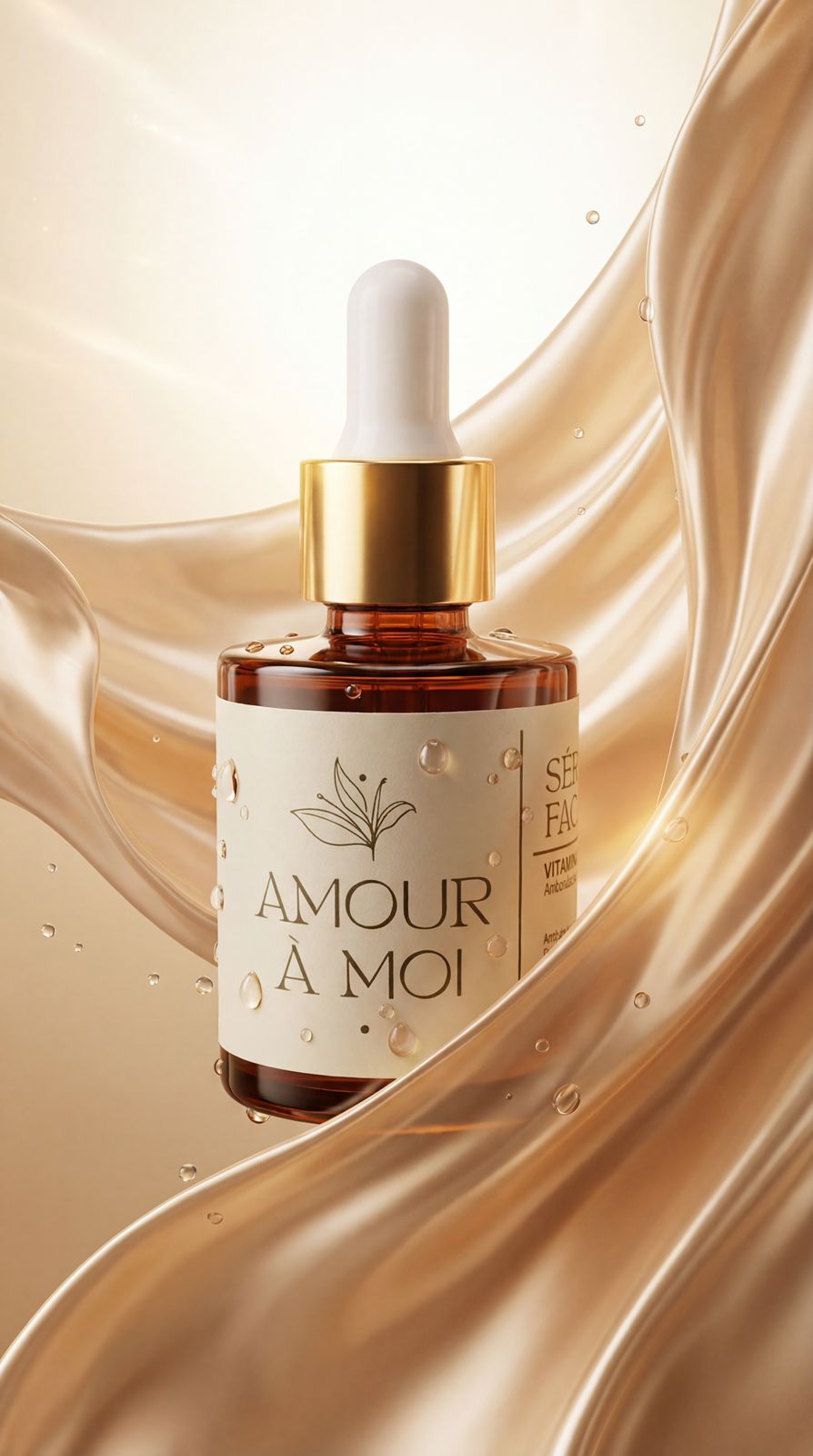 Sérum Amour à Moi — seda dourada