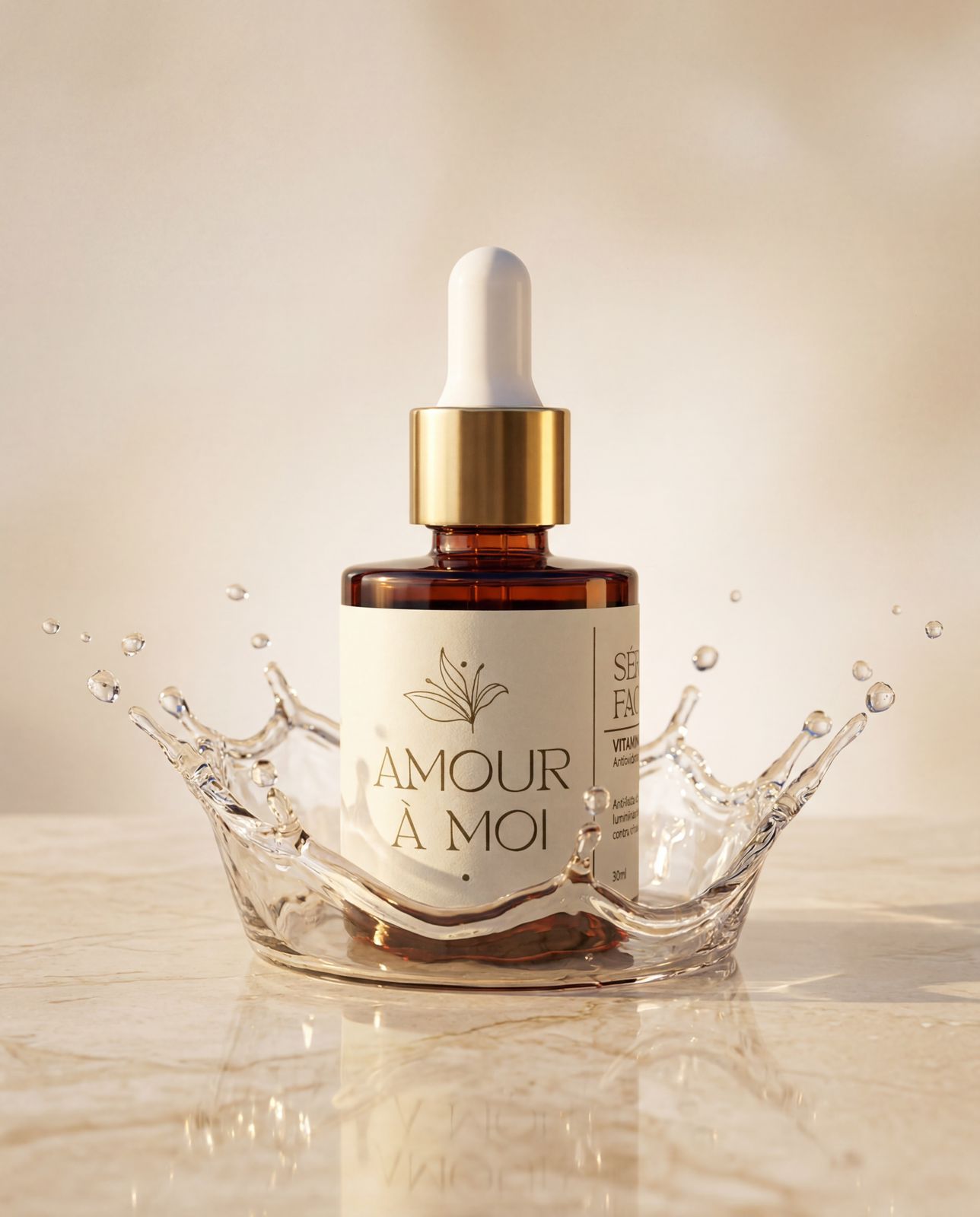 Sérum em mármore